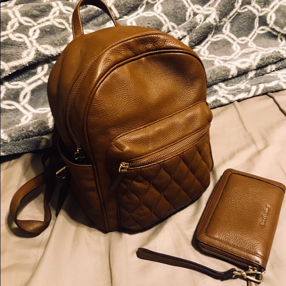 Vera Bradley backpack and matching wallet